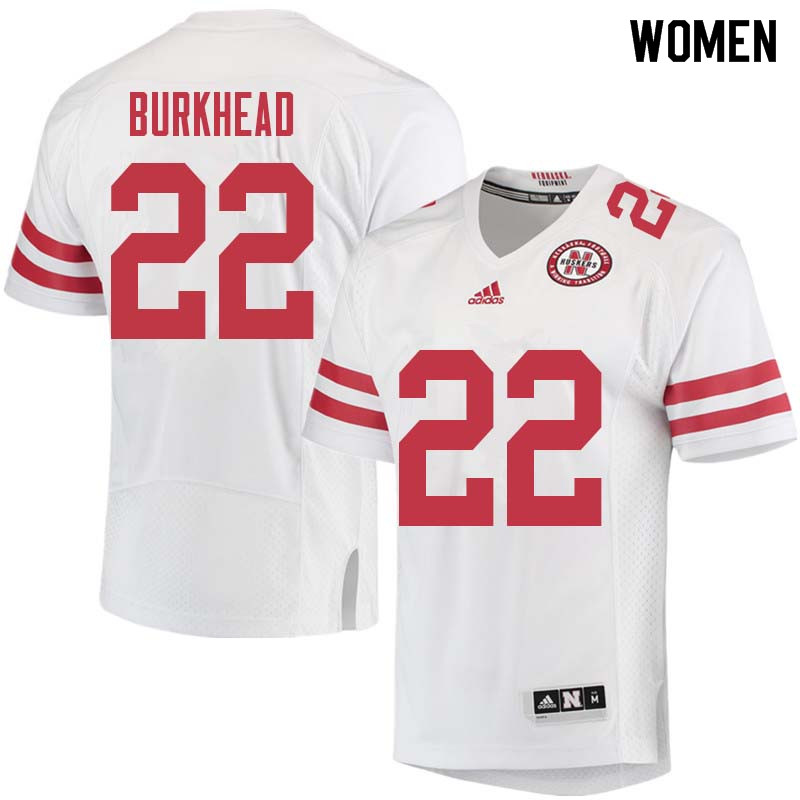 Women #22 Rex Burkhead Nebraska Cornhuskers College Football Jerseys Sale-White